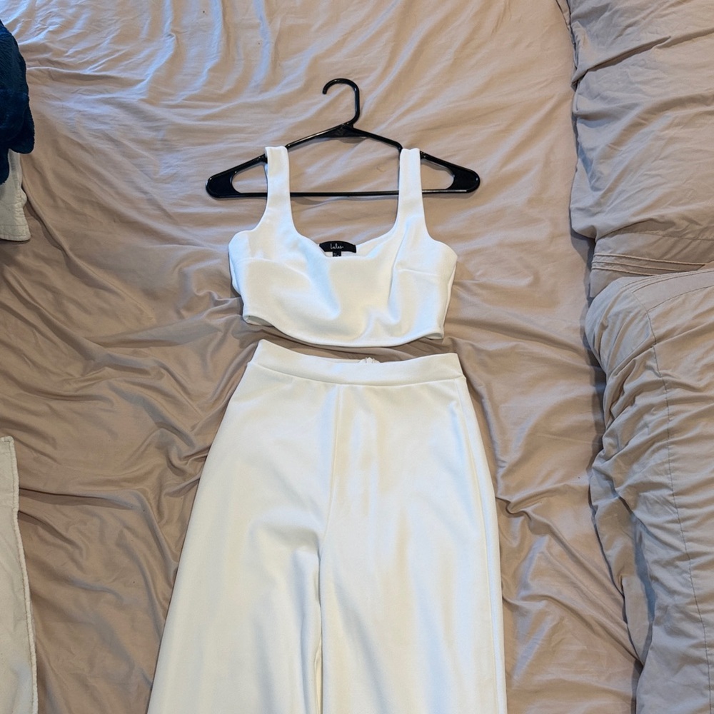 Lulu's White Two-Piece Set - Picture 3 of 3